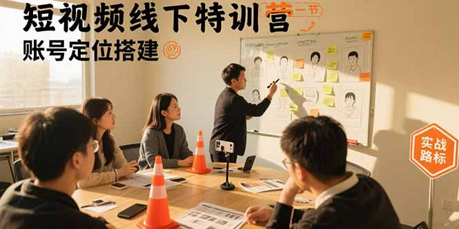 短视频线下特训营：账号定位搭建/口播号拍摄剪辑/直播间流量入口/变现实战-zhichuangquan