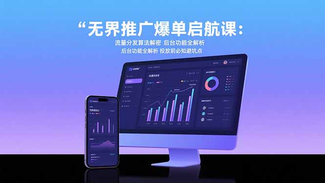 无界推广爆单启航课：流量分发算法解密 后台功能全解析 投放前必知避坑点-zhichuangquan