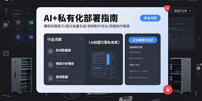 AI+私有化部署指南 爆款标题技巧/图文批量生成/视频制作优化/突破创作瓶颈-zhichuangquan