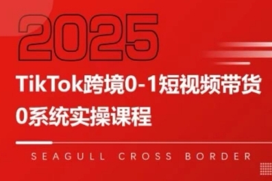 TikTok跨境0-1短视频带货，系统拆解TikTok跨境带货全链路，实现跨境可持续盈利-zhichuangquan