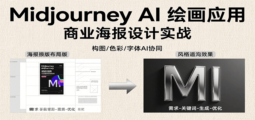 Midjourney AI绘画应用，关键词指令解析、漫画头像制作、海报设计、3D人物生成等-zhichuangquan