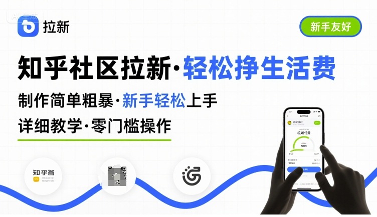 知乎社区拉新，制作简单粗暴，新手轻松上手，详细教学，轻松挣取生活费-zhichuangquan