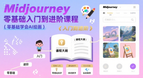 midjourney零基础入门到进阶课程，零基础学会AI绘画-zhichuangquan