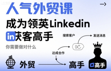 人气外贸课-成为领英Linkedin获客高手，你需要做对什么-zhichuangquan