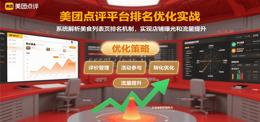 美团点评平台排名优化实战，系统解析美食列表页排名机制，实现店铺曝光和流量提升-zhichuangquan