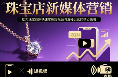 珠宝店新媒体营销，助力珠宝商家快速掌握短视频与直播运营的核心策略-zhichuangquan