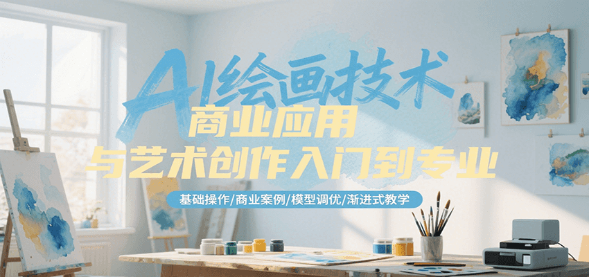 AI绘画技术商业应用与艺术创作入门到专业，基础操作/商业案例/模型调优/渐进式教学-zhichuangquan