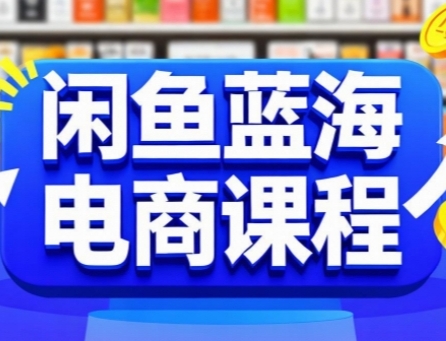 闲鱼蓝海电商课程，手把手助你快速上手，轻松实现闲鱼稳定盈利-zhichuangquan
