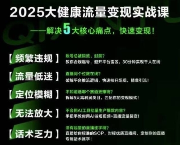 大健康流量全域新增长8.0，三月底线下课视频，大健康万亿蓝海，从类目突围到模式迭代-zhichuangquan