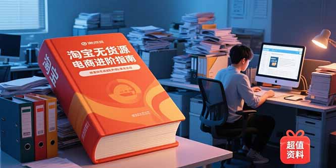 淘宝无货源电商进阶指南，包含新人课、进阶课，配套资料，蓝海选品等-zhichuangquan