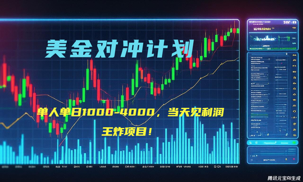 2025年最暴力项目“美金先登计划”最新最强对冲战法，每日实际收益1K-4K-zhichuangquan