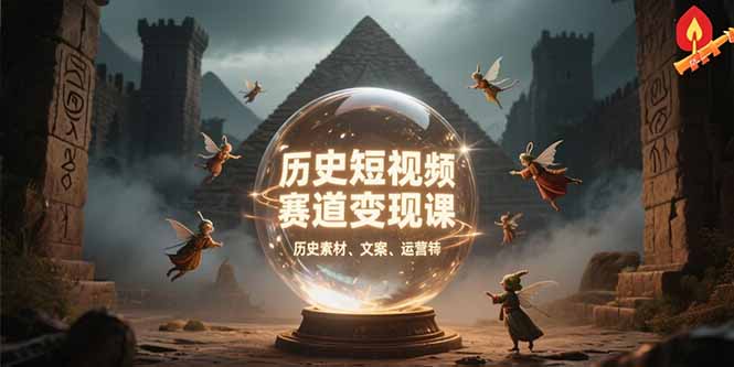 历史短视频赛道变现课，百集素材库应用，文案剪辑技巧，账号运营全案-zhichuangquan