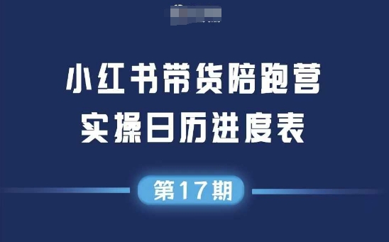 小红书第17期带货陪跑营，不囤货，无不直播，无不投流，通过选品+笔记内容+测品+笔记铺量+矩阵运营打爆款(更新)-zhichuangquan