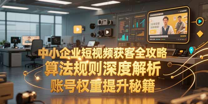中小企业短视频获客全攻略，算法规则深度解析，账号权重提升秘籍-zhichuangquan