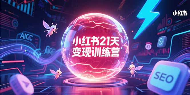 小红书21天变现训练营，AIGC工具高效应用，SEO优化核心技巧-zhichuangquan
