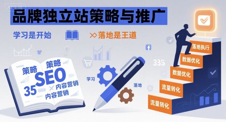 品牌独立站策略与推广，学习是开始，落地是王道-zhichuangquan