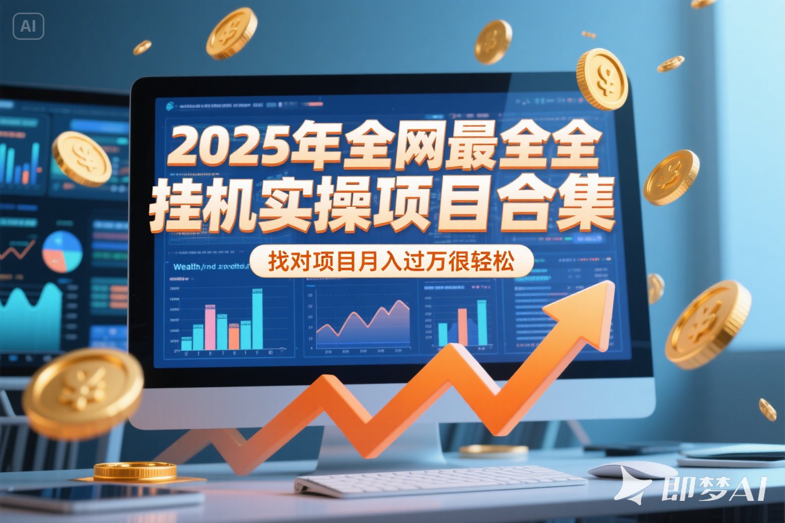 2025年挂机实操项目实操演练，挂机类型，AI直播类型，轻资产创业类型…-zhichuangquan