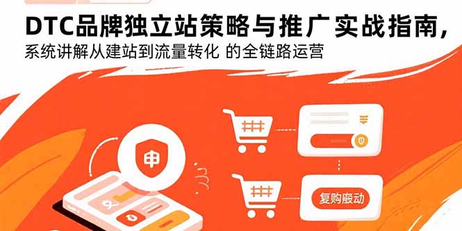 DTC品牌独立站策略与推广实战指南，系统讲解从建站到流量转化的全链路运营-zhichuangquan