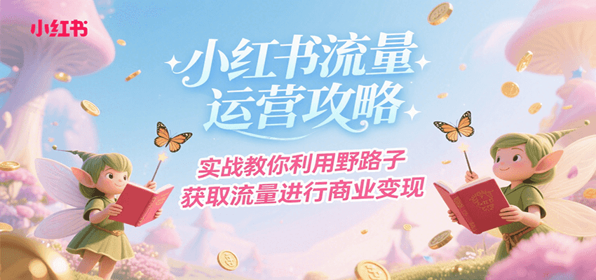 小红书流量运营攻略，实战教你利用野路子获取流量进行商业变现-zhichuangquan