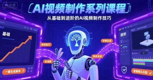 AI视频制作系列课程，从基础到进阶的AI视频制作技巧全涵盖-zhichuangquan