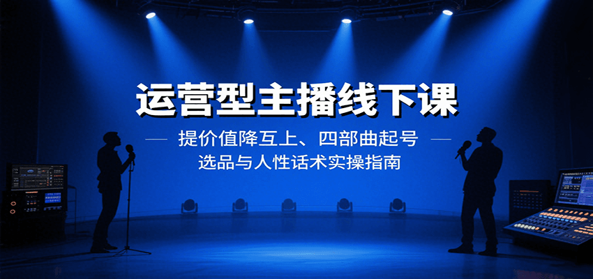 运营型主播线下课：提价值降互上、四部曲起号、选品与人性话术实操指南-zhichuangquan