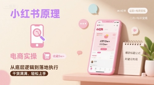 小红书原理以及详细实操流程，小红书电商教程-zhichuangquan