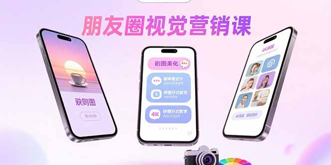朋友圈视觉营销课：问候图美化，晒单图设计，拼图玩法教学-zhichuangquan