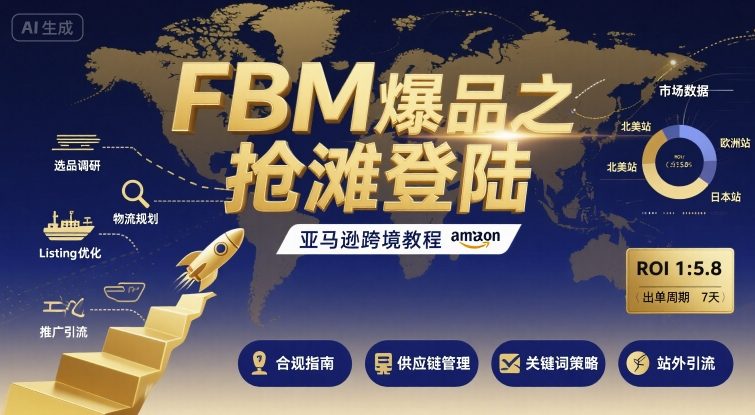 FBM爆品之抢滩登陆-亚马逊跨境教程-zhichuangquan