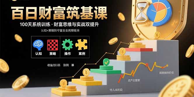 百日财富筑基课：认知+策略+实操+案例拆解  实现从创富到守富全周期能力-zhichuangquan