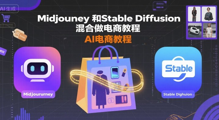 Midjourney和Stable Diffusion混合做电商教程-ai电商教程-zhichuangquan