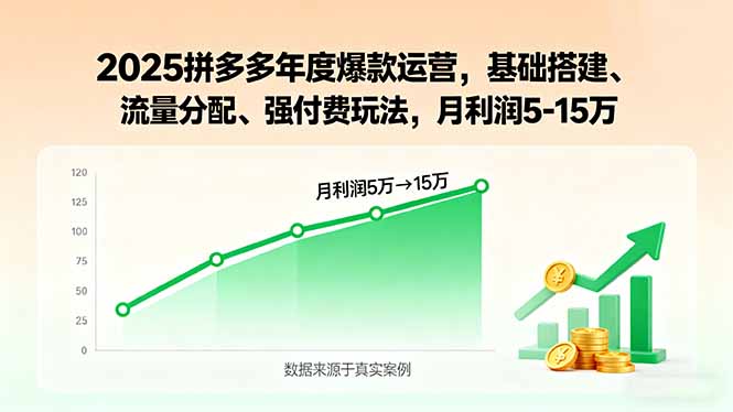 2025拼多多年度爆款运营，基础搭建、流量分配、强付费玩法，月利润5-15万-zhichuangquan