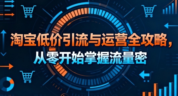 淘宝低价引流与运营全攻略，从零开始掌握流量密码-zhichuangquan