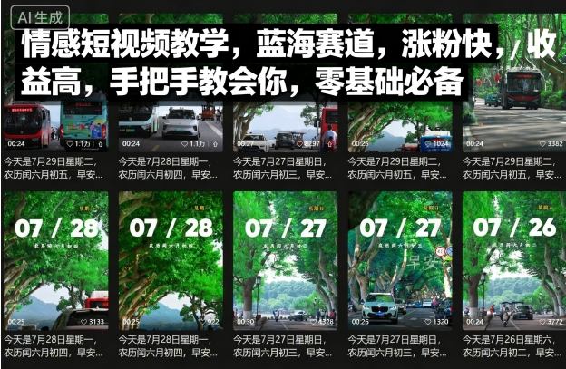 情感短视频教学，蓝海赛道，涨粉快，收益高，手把手教会你，零基础必备-zhichuangquan
