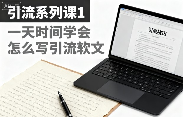 引流系列课1，一天时间学会怎么写引流软文-zhichuangquan