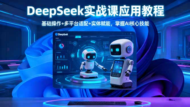 DeepSeek实战课应用教程、基础操作+多平台适配+实体赋能，掌握AI核心技能-zhichuangquan