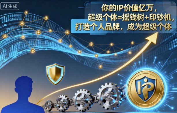 你的IP价值亿万，超级个体=摇钱树+印钞机，打造个人品牌，成为超级个体-zhichuangquan