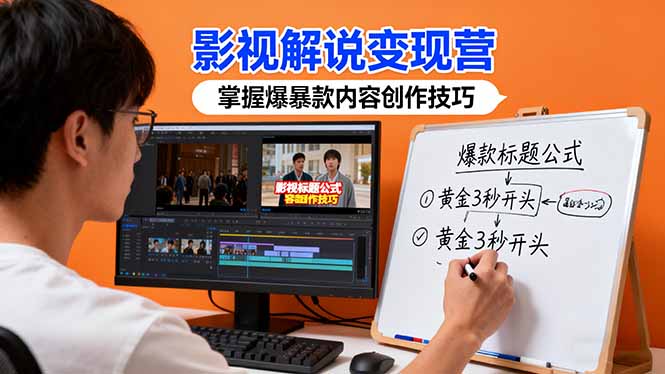 影视解说变现营：通过30+实战案例爆款内容创作技巧，掌握影视解说盈利密码-zhichuangquan