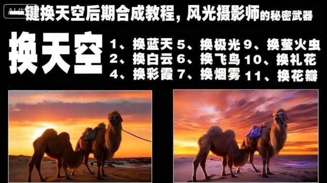 一键换天空后期合成教程，风光摄影师的秘密武器-zhichuangquan