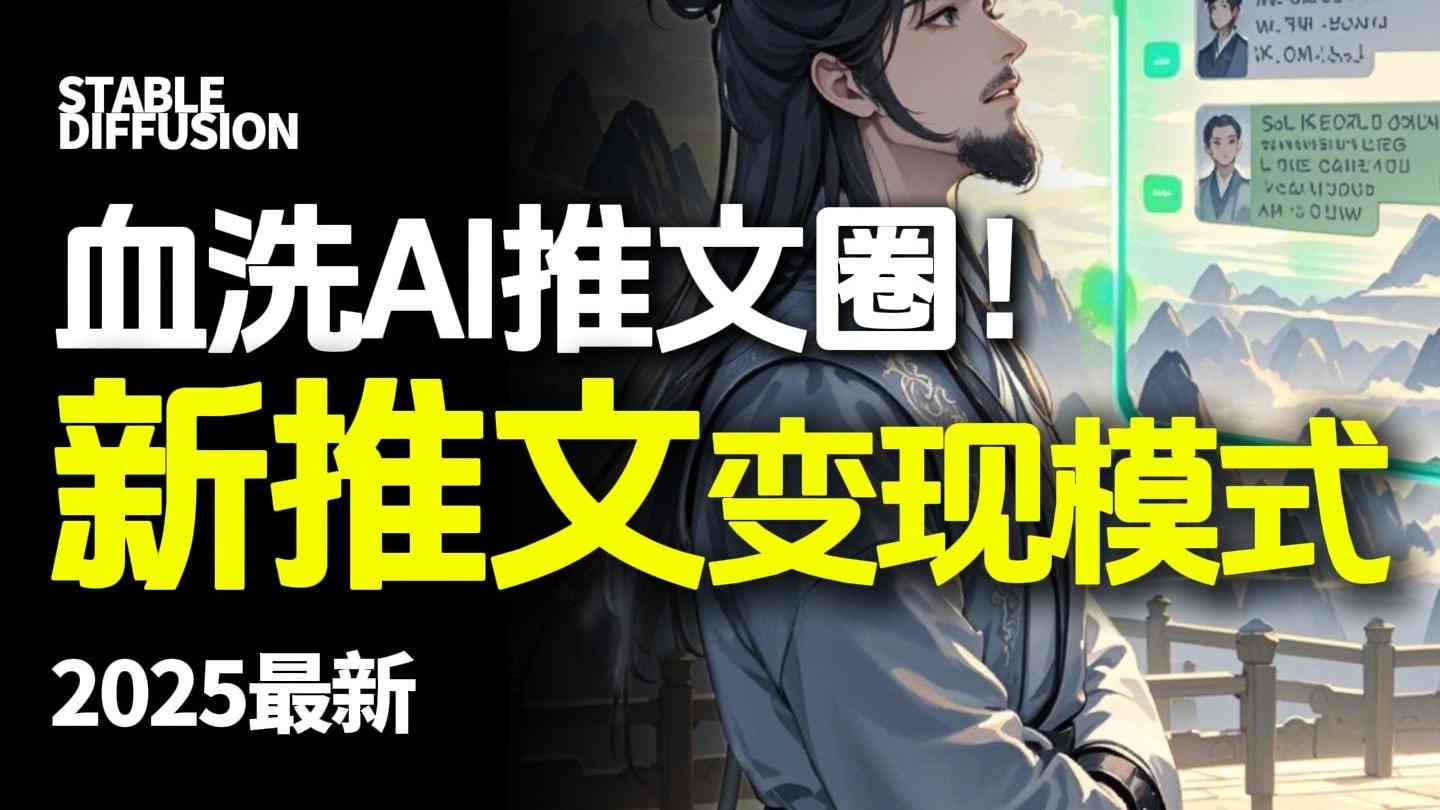 最新AI动态电影漫画小说推文，全流程实操教学，小白也能月入1W+-zhichuangquan