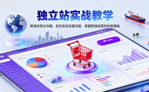 独立站实战教学，跨境经营全攻略，助您告别流量依赖，掌握跨境经营的终极奥-zhichuangquan
