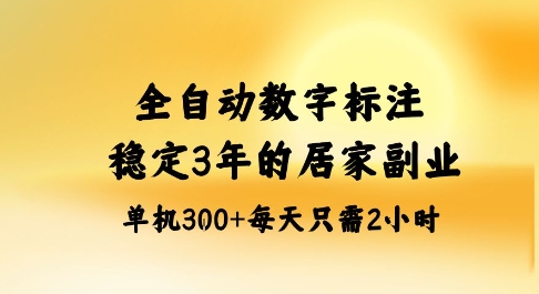 全自动数字标注，稳定3年的蓝海项目，居家也能矩阵开干的副业，单机日入3张+【揭秘】-zhichuangquan