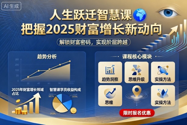 人生跃迁智慧课，把据2025财富增长新动向-zhichuangquan