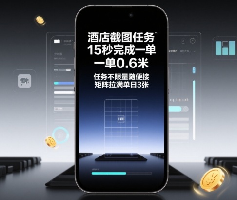 酒店截图任务，15秒完成一单，一单0.6米，任务不限量随便接，矩阵拉满单日3张【揭秘】-zhichuangquan
