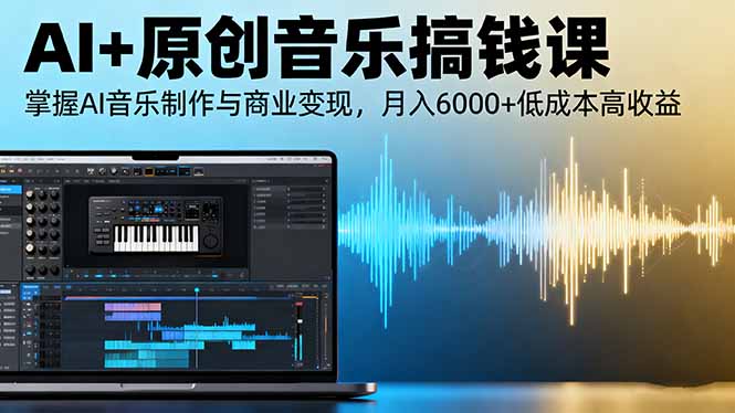 AI+原创音乐搞钱课：掌握AI音乐制作与商业变现，月入6000+低成本高收益-zhichuangquan