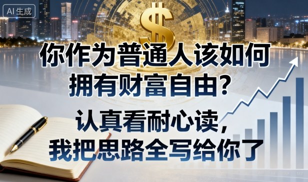 付费文章：你作为普通人该如何拥有财富自由？认真看耐心读，我把思路全写给你了-zhichuangquan