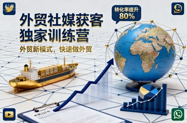 外贸社媒获客独家训练营，外贸新模式，快速做外贸(更新)-zhichuangquan