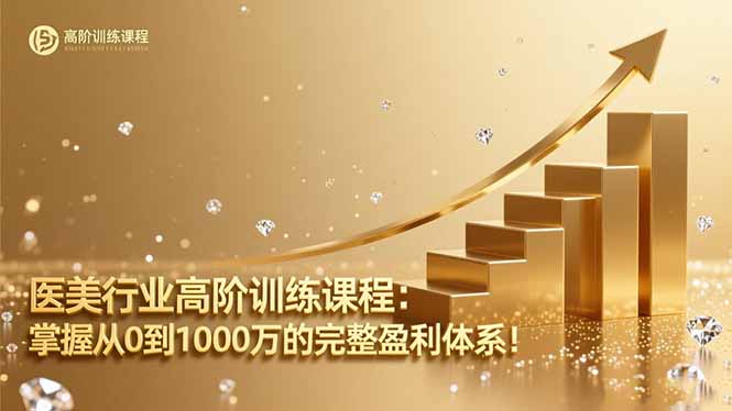 医美行业高阶训练课程：掌握从0到1000万的完整盈利体系！-zhichuangquan