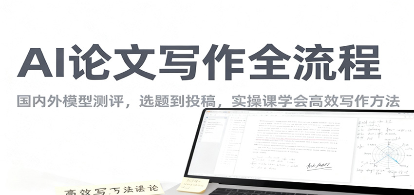 AI论文写作全流程，国内外模型测评，选题到投稿，实操课学高效写作方法-zhichuangquan