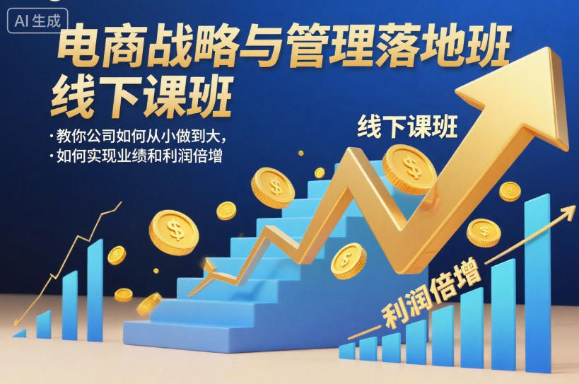 电商战略与管理落地班线下课，教你公司如何从小做到大，如何实现业绩和利润倍增【录音】-zhichuangquan