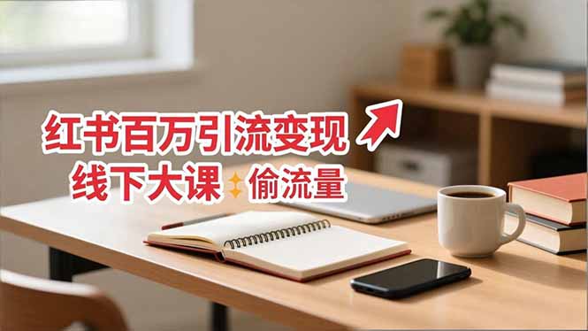 小红书百万引流变现-11月线下大课：分享从0到百万引流路径，手把手教偷流量、拿结果-zhichuangquan